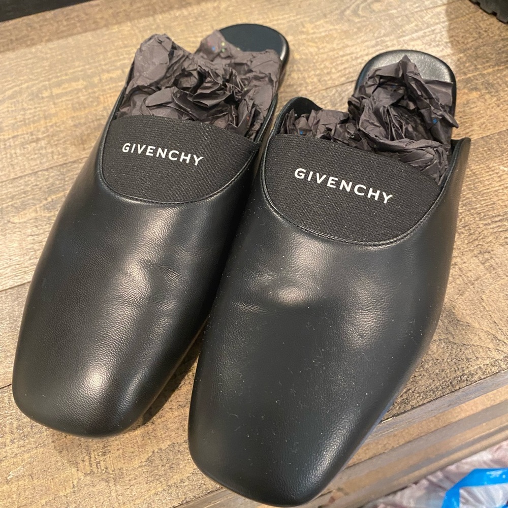Givenchy Black Slip-On Mules